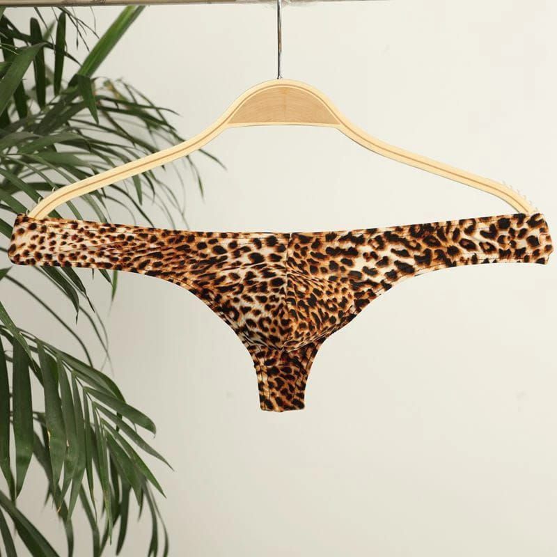 G string Pria motif leopard Army tentara macan tutul celana dalam thong panty laki laki