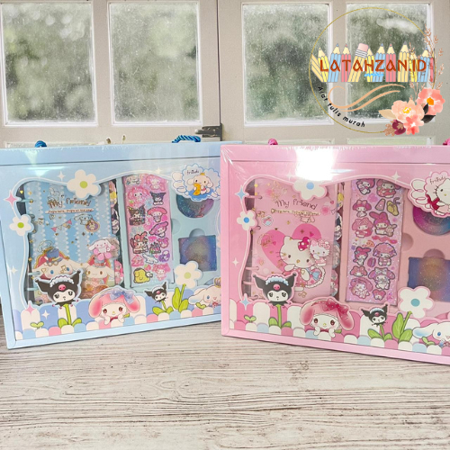 

Paket Jurnal Tas Sanrio 7 in 1 Kode TZLH-S001 Lengkap 2 Warna Bisa Cod