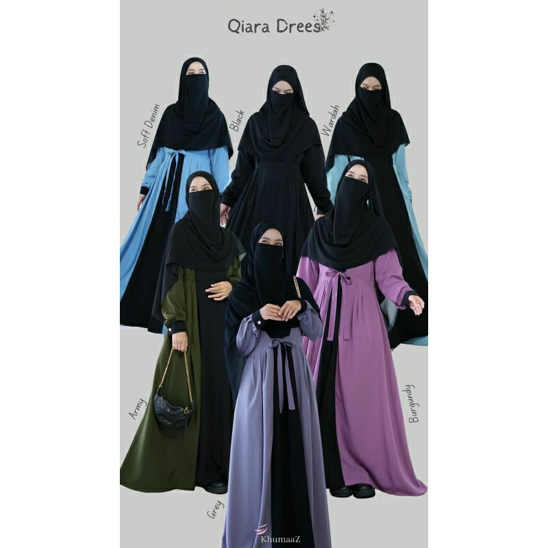 Gamis Qiara dress, gamis qiara, gamis syari, Qiara dress by Khumaaz