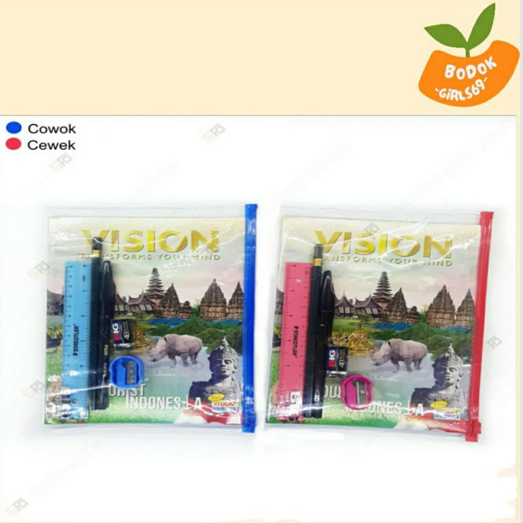 

Paket Alat tulis sekolah basic - warna hijau