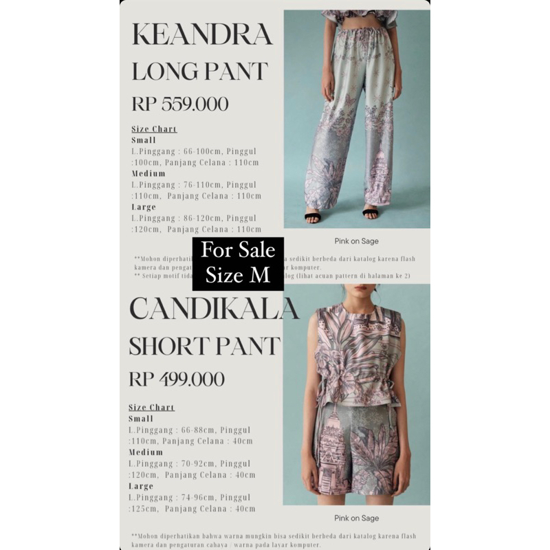 VONE OFFICIAL - Candikala short pant in M size BNWT