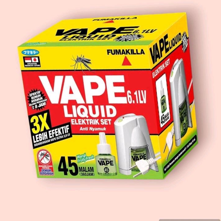 BARU FUMAKILLA VAPE LIQUID ELEKTRIK SET ALAT