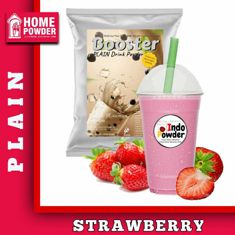 

Bubuk Minuman Plain Booster Drink Powder Strawberry 1Kg Bubuk Minuman Tanpa Gula