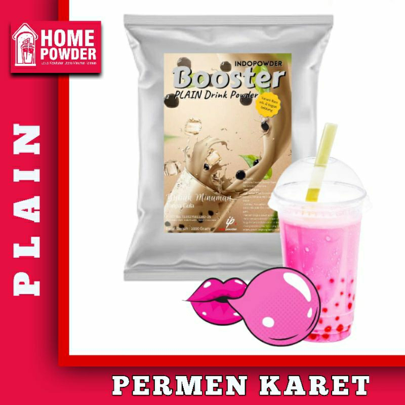 

Bubuk Minuman Booster Permen Karet 1Kg Plain Tanpa Gula Indopowder Homepowder