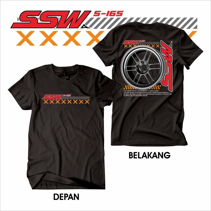 Kaos Mobil Velg SSW S165 RPF1 kaos Velg Otomotif