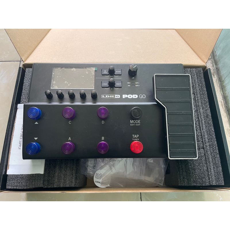 Efek Gitar Podgo line 6 dan gigbag