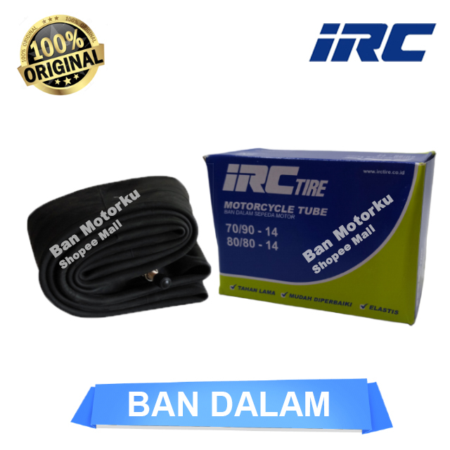 IRC Motorcycle Tube 70/90-14 , 80/80-14 Ban Dalam Motor Ring 14
