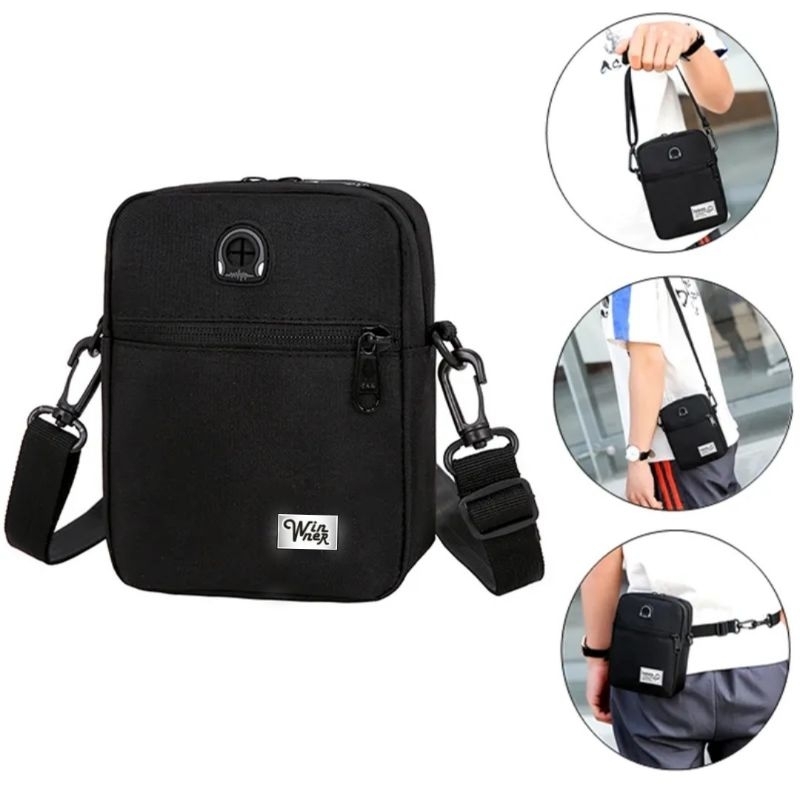 Harga Promo Tas Selempang Pria Keren Slempang Pria Slingbag Pria Polo Winner 1900