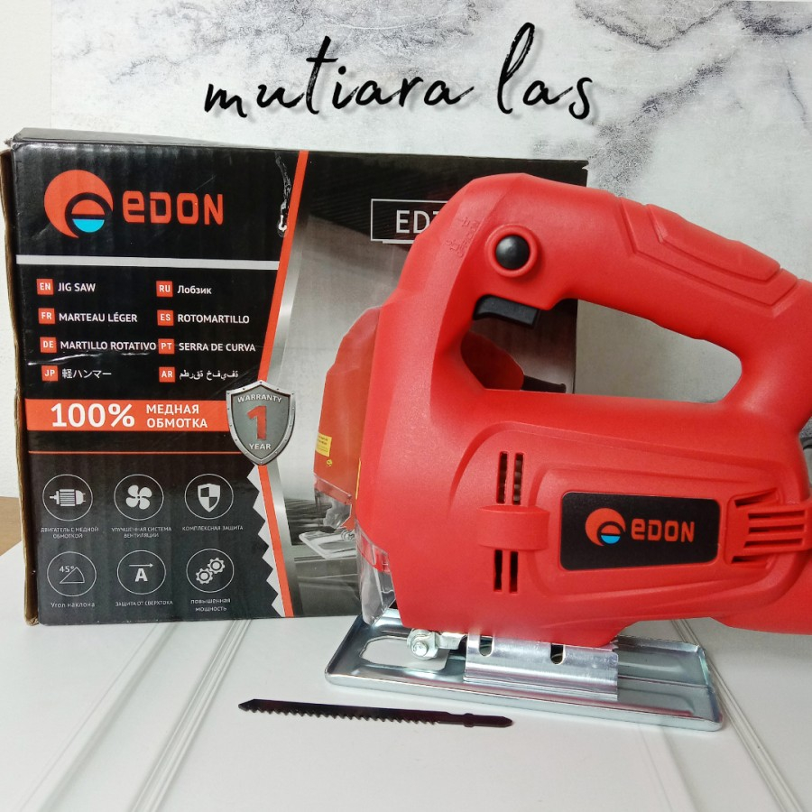 EDON ED7-3555 Mesin Jigsaw Jig Saw Gergaji Kayu Mesin Gergaji Potong