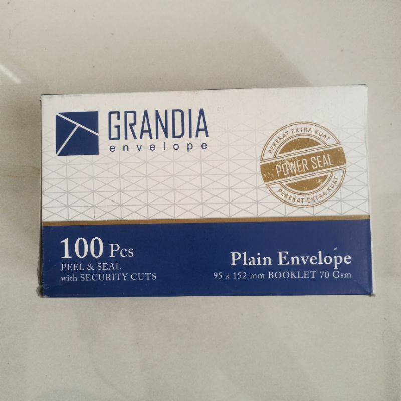 

[ISI 10 PCS] Amplop/Envelope Grammedia 95 x 152mm