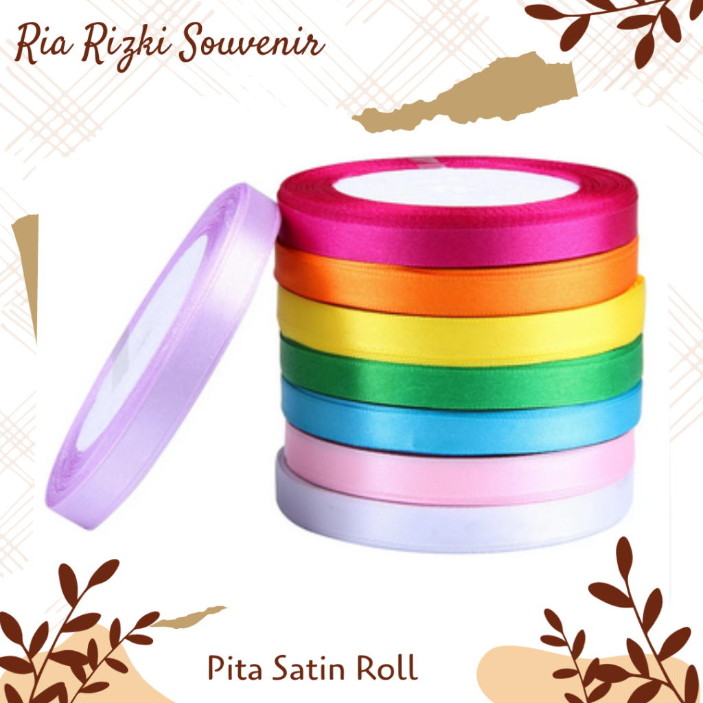 Pita Satin Ecer Per Roll/Pita satin 1cm/2cm/4cm/5cm
