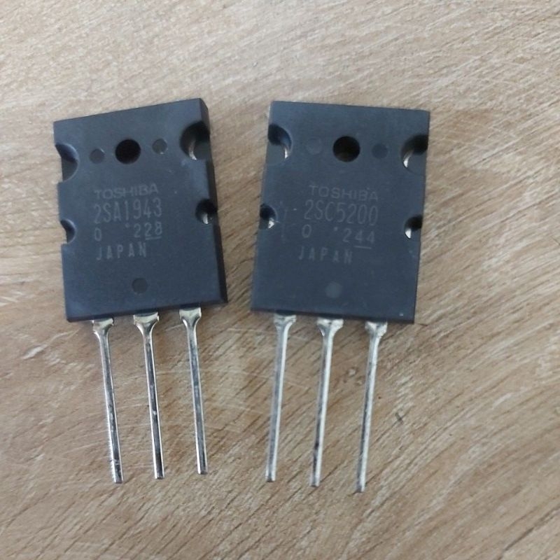 Transistor TOSHIBA  A 1943 C 5200 ASLI JAPAN ORIGINAL SUPER (1Set)