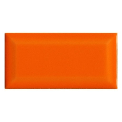 Keramik Dinding Kamar Mandi Venus Takko Orange Glossy Bevel 10x20 Cm