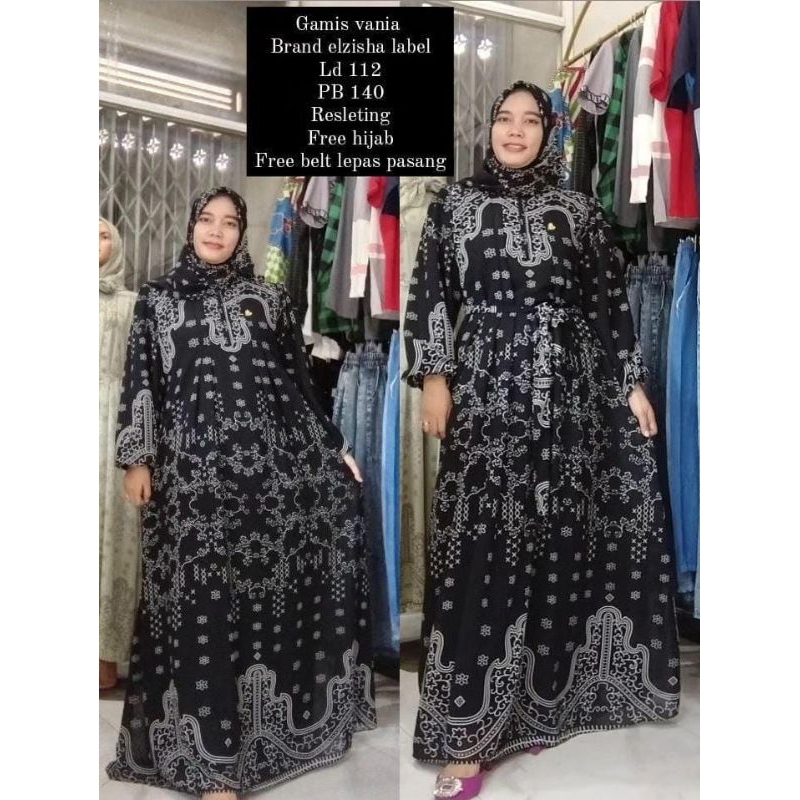 ELZISHA  GAMIS SET VIONA SERIES /gamis set sultan series elzisha label