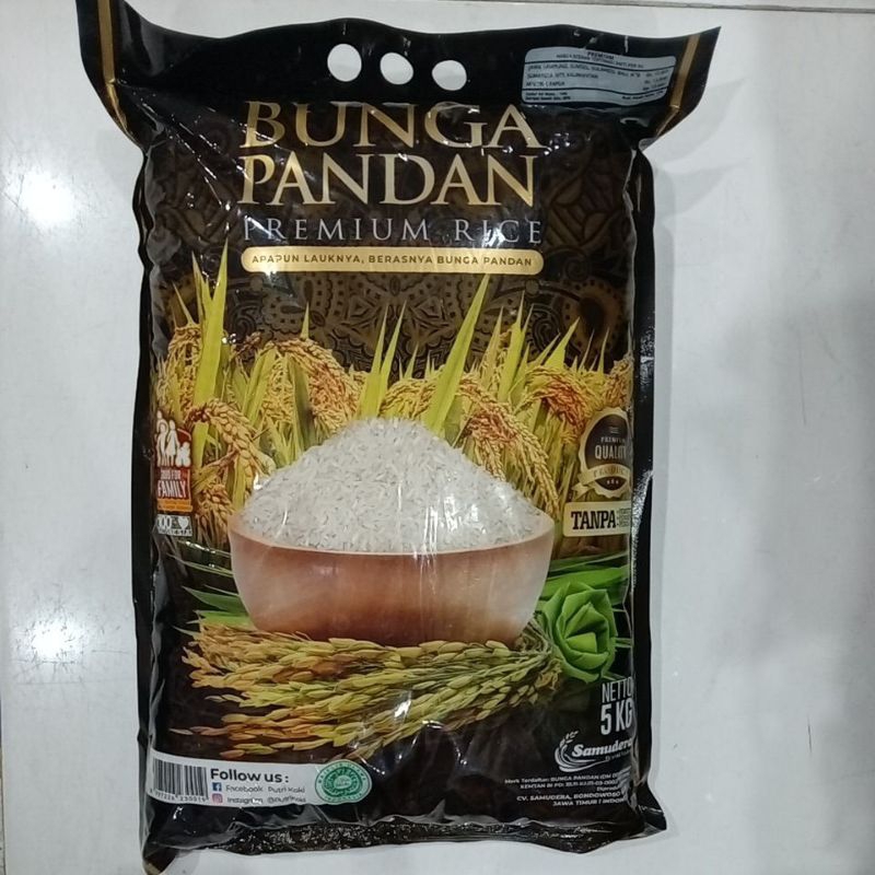 Putri Koki - Bunga Pandan Beras 5 Kg Premium Rice