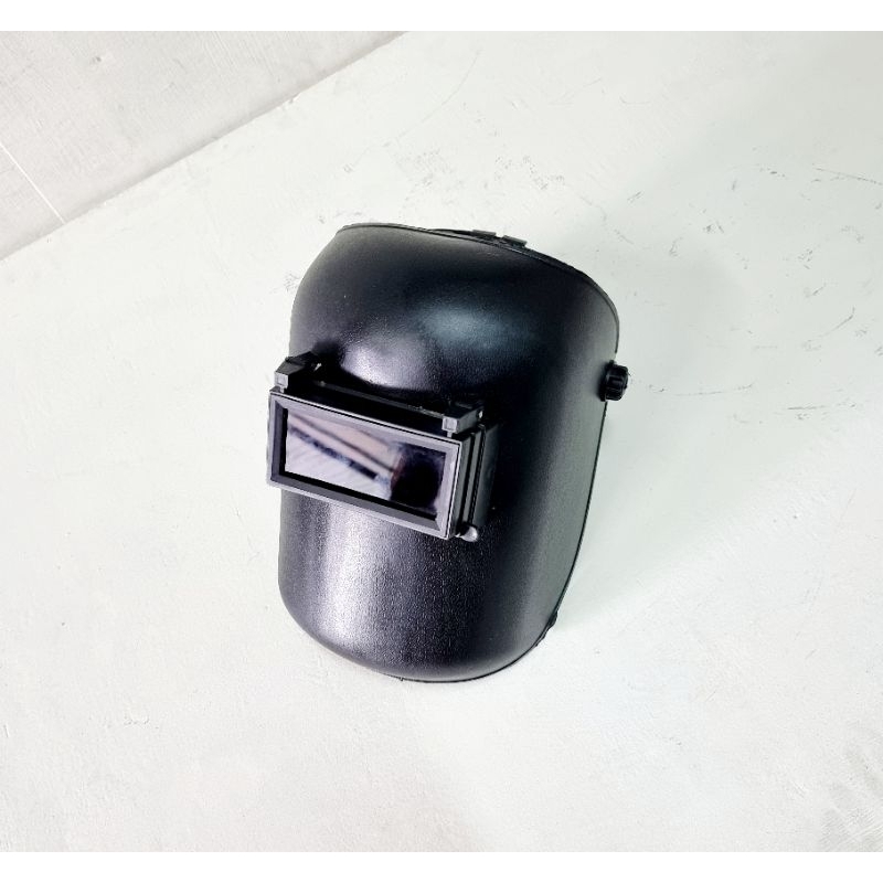 Kedok/topeng las kepala + kaca hitam/putih komplit