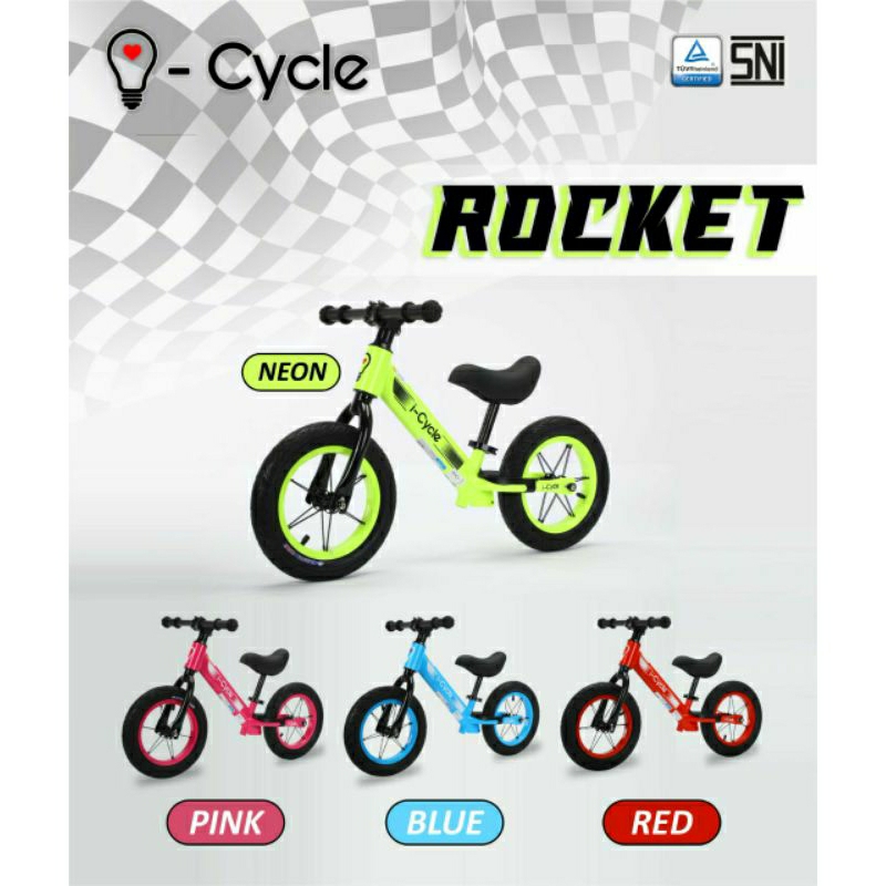 I-Cycle Balance Bike Rocket - Push Bike