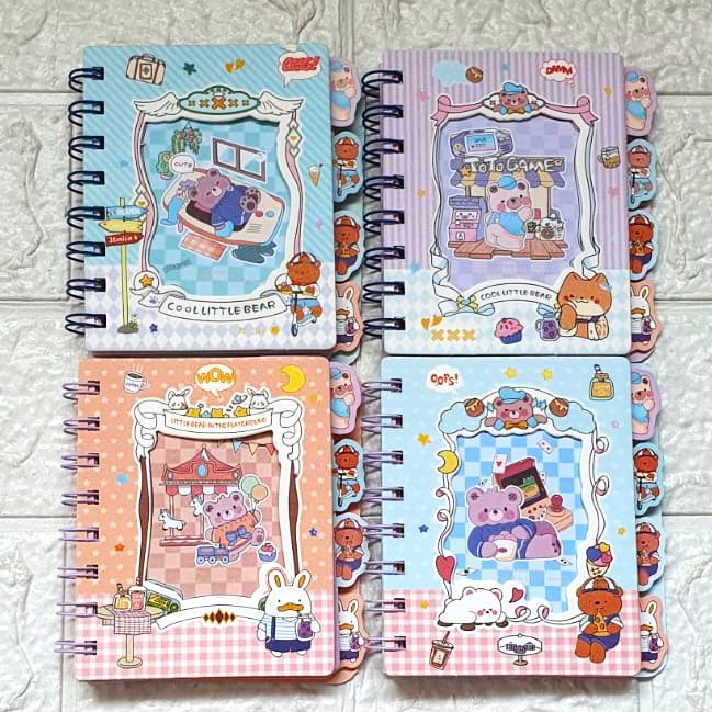 

Notebook Diary Spiral 64K Bear Jendela