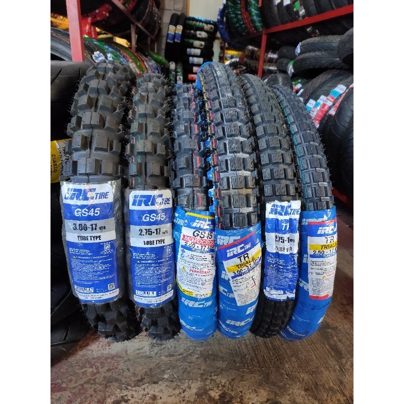 Ban IRC TRAIL IRC CROSS IRC TR IRC GS45 250-17 275-17 300-17 ban cross ban gastrack ban tanah ban tr