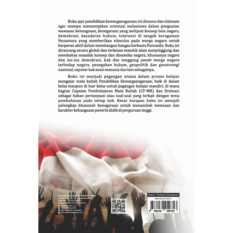Deepublish - Buku Pendidikan Kewarganegaraan Pasca Reformasi Penguatan Civic Education (BW) - BUKU PENDIDIKAN