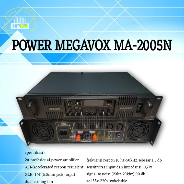 POWER AMPLIFIER MEGAVOX MA 2005N / MA-2005 N/ MEGAVOX MA2005N