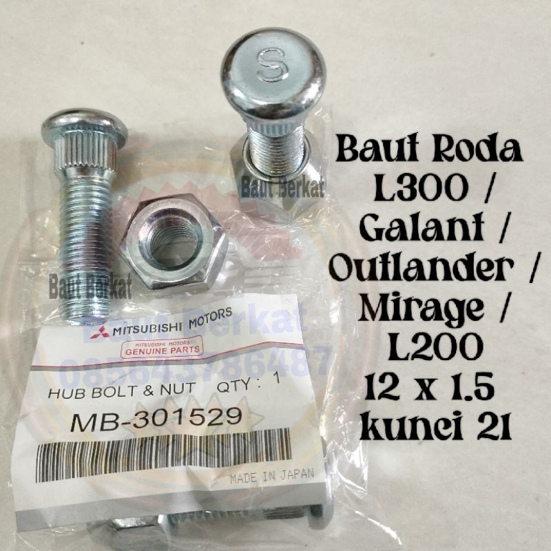 baut roda L300 baut roda triton baut roda L200 strada baut roda L038 baut L 300 hub bolt L300 bensin