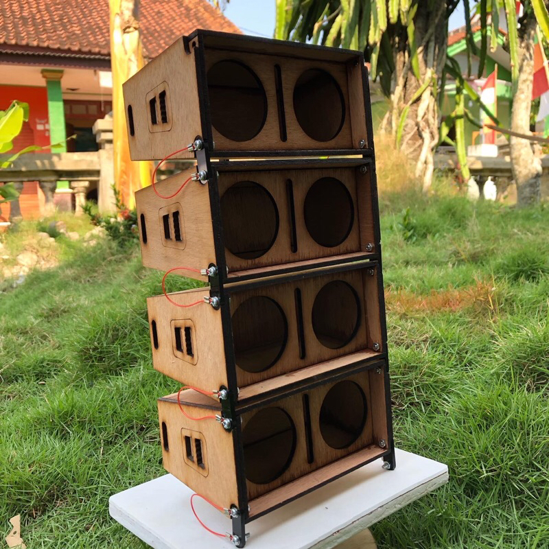 miniatur line array 2inch doble