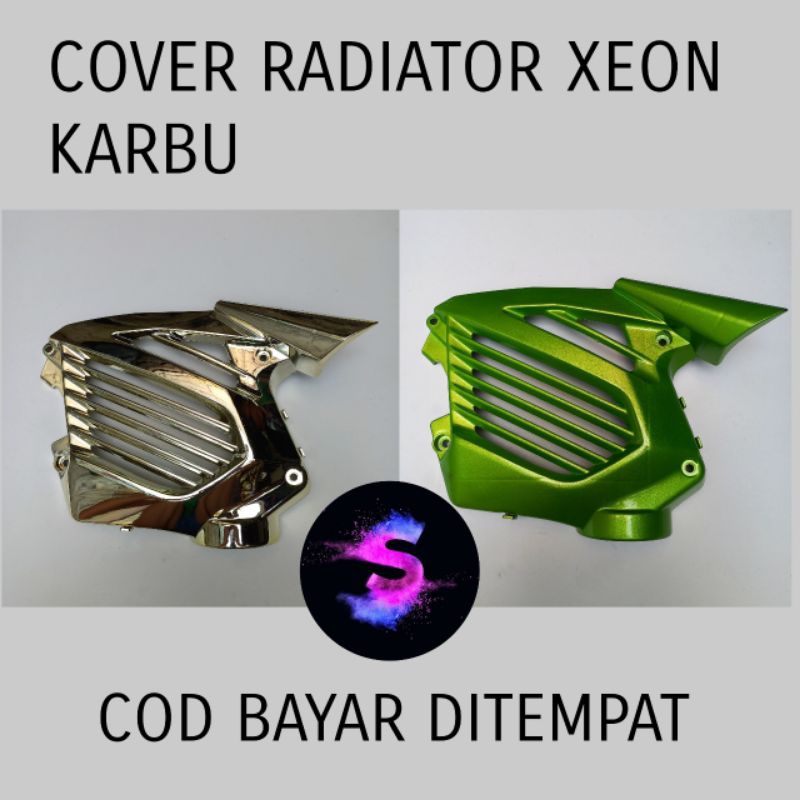 Cover radiator xeon karbu tutup radiator xeon karbu pelintung radiator YAMAHA xeon karbu