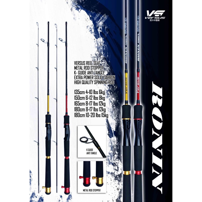 Joran Pancing Spinning VERSUS RONIN 165 & 180cm