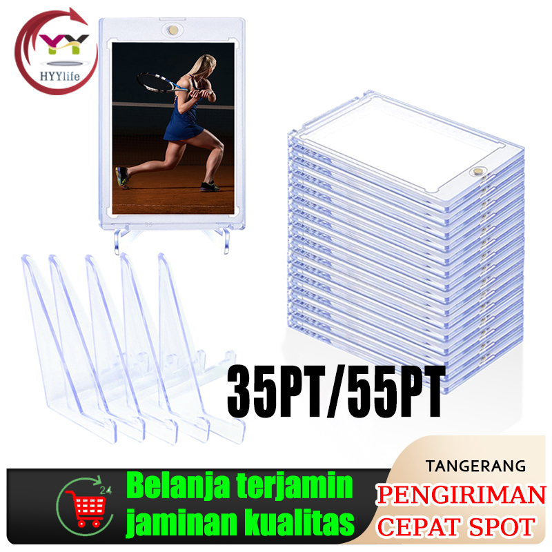 

35pt/55pt Sultan Card Holders Stands - ACRYLIC STAND isi 5 Penyangga Case Toploader