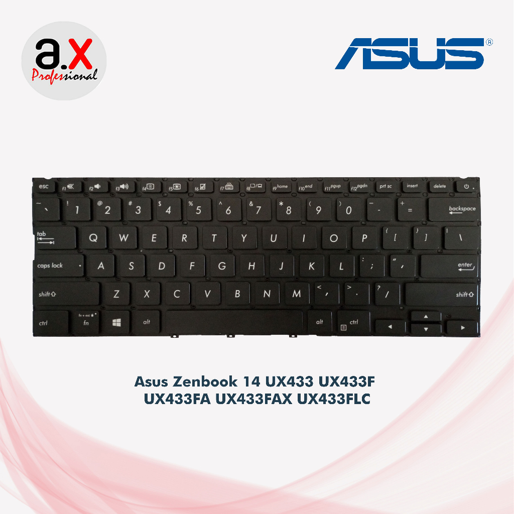 Keyboard Asus Zenbook 14 Ux433 Ux433F Ux433Fa Ux433Fac Backlight - Ori