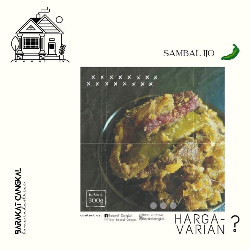 

sambal ijo daging tetelan