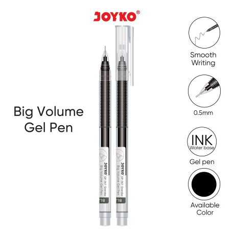 

1 Pcs Pena Gel Joyko Big Volume Gel PEN GP-347 Grandez Gel 0.5mm Hitam