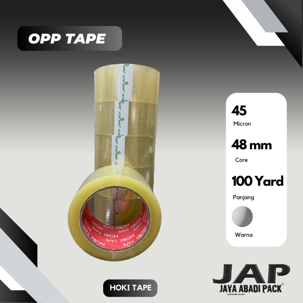 

Lakban Bening 48 mm x 80 M Full - ( 1 Roll / 1 Pcs )