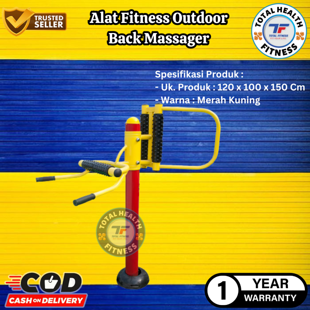 Alat Fitness Outdoor Back Massager Total Fitness - Alat Olahraga Out Door - Alat Gym Fitness Taman -