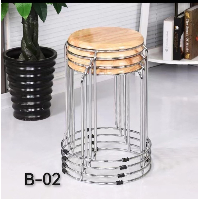 kursi bar / kursi makan / kursi cafe kaki besi