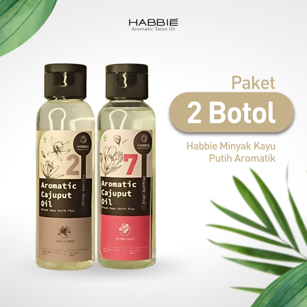 Paket 2 Botol Minyak Kayu Putih Aromatik Habbie (100 Ml)