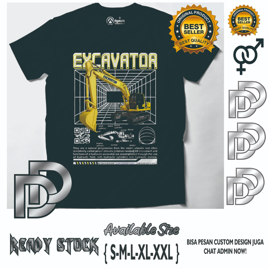 KAOS EXCAVATOR COTTON COMBED 30S