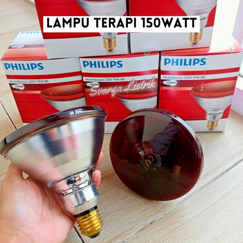 Lampu Terapi Infrared 100Watt dan 150Watt 100% ORIGINAL PHILIPS