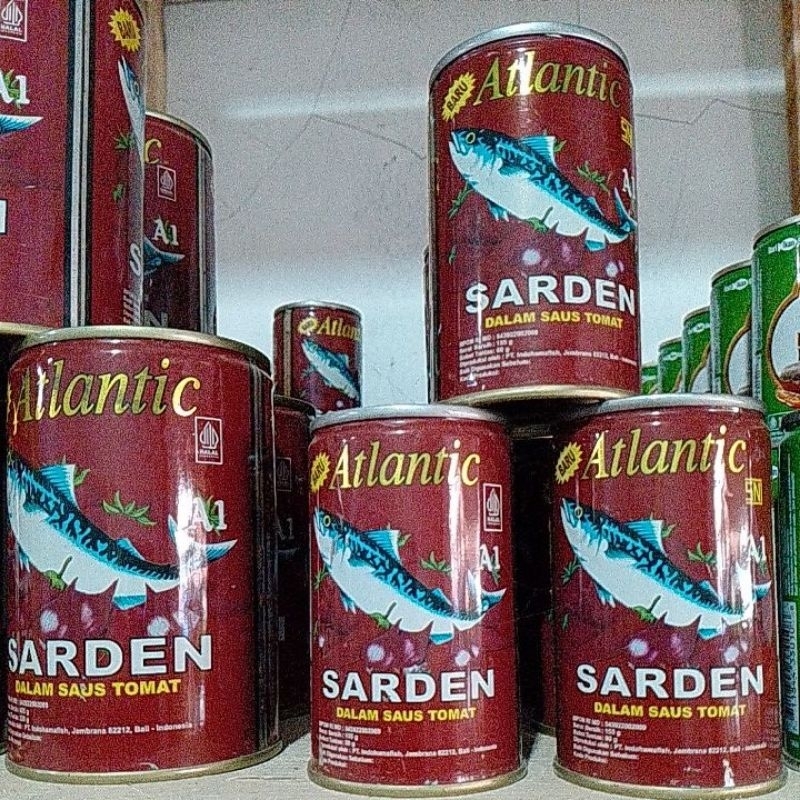 

Sarden Atlantic Saus Tomat Kemasan kecil 155g