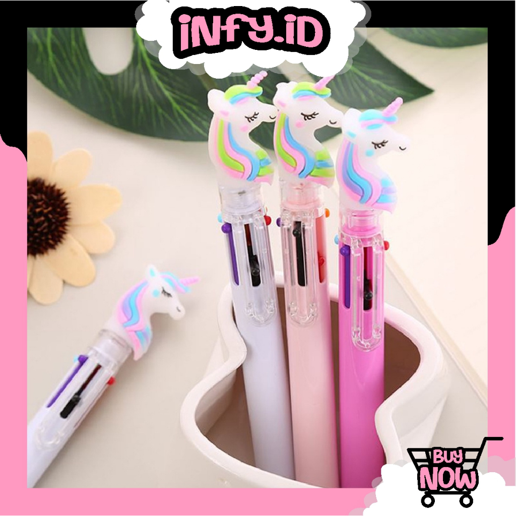 

INFY - Pena Mekanik 6 Warna Pena Unicorn 6 Warna Pulpen Mekanik Karakter Unicorn Import S081