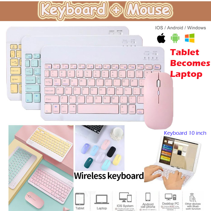 Advan Tab VX Lite 10.4 Tab VX Universal Case Cover Tablet Portable Keyboard Bluetooth Mouse Set