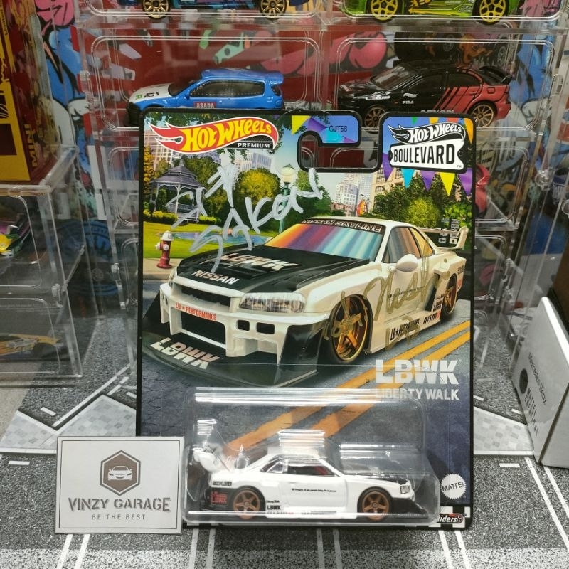 Hot Wheels LBWK Sign Toshi - LB & Sakon Nissan LB-ER34