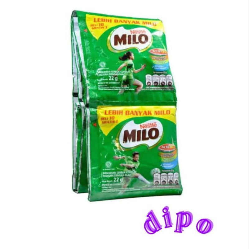 

MILO activ-Go Susu coklat Renceng isi 10 Sachet