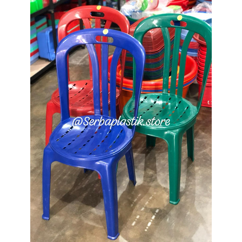 Kursi makan plastik / kursi plastik warna gm / kursi warung senderan kantin cafe kafe plastik / kursi makan murah / kursi sandar murah / kursi plastik murah