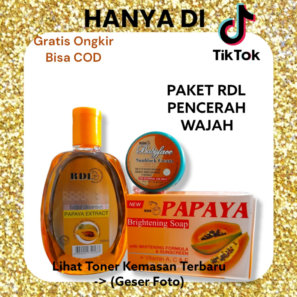 PAKET PENCERAH LEVEL 2 PEPAYA PENCERAH, PENGHILANG FLEK RDL