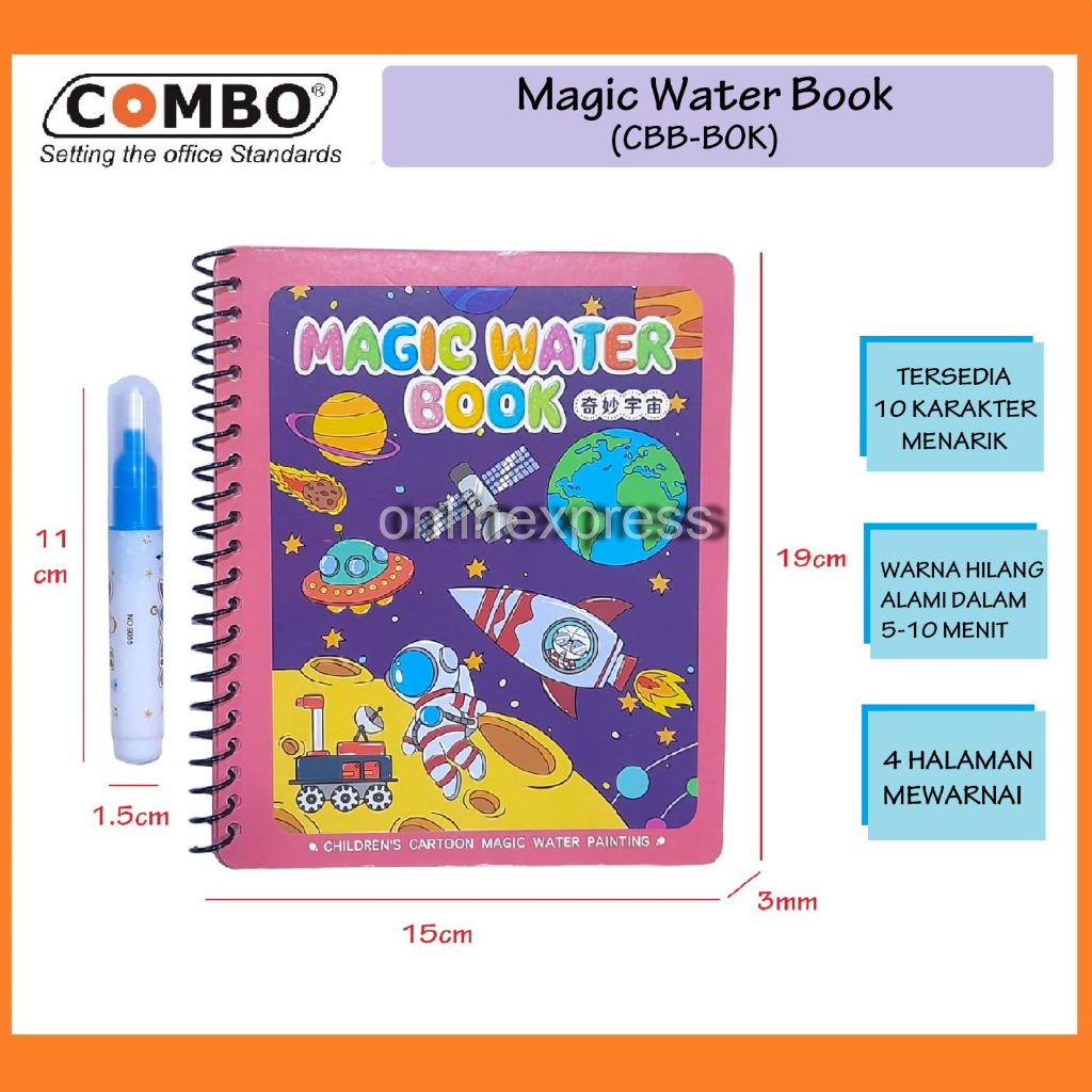 

Magic Colour Book / Buku Mewarnai Ajaib / Colouring Book / Buku Gambar - 01. Cat