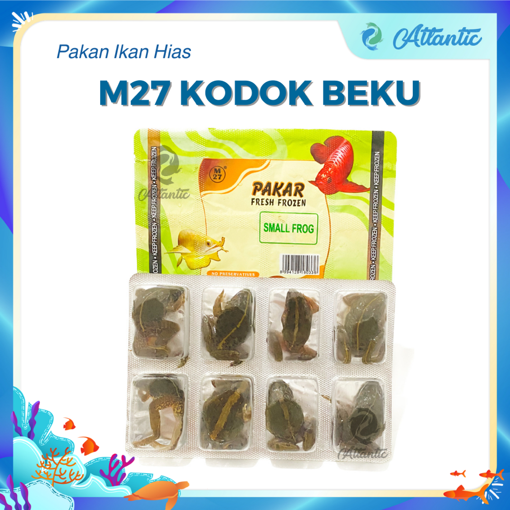 Salin M27 Kodok Katak Beku Pakan Ikan Predator Arwana Chana