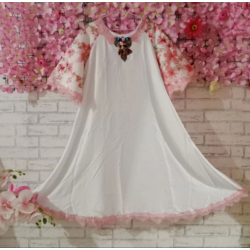 dress pesta big size/dress bunga big size