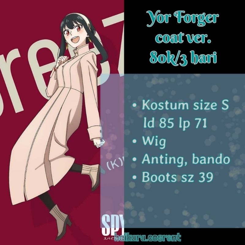 (Rental) Cosplay Kostum Yor Daily